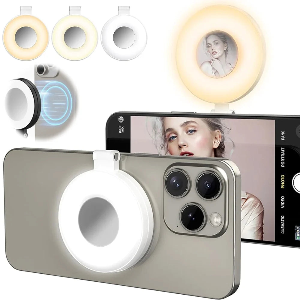 Magnetic Wireless LED Ring Light