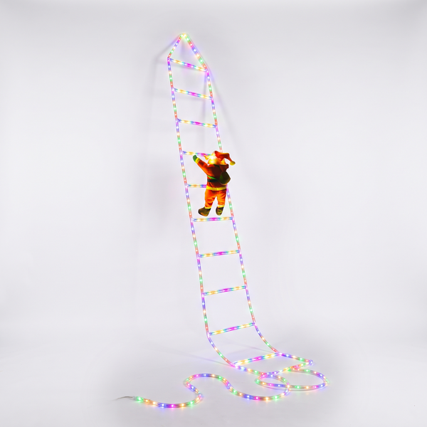 LED Christmas Climbing Santa Ladder Lights