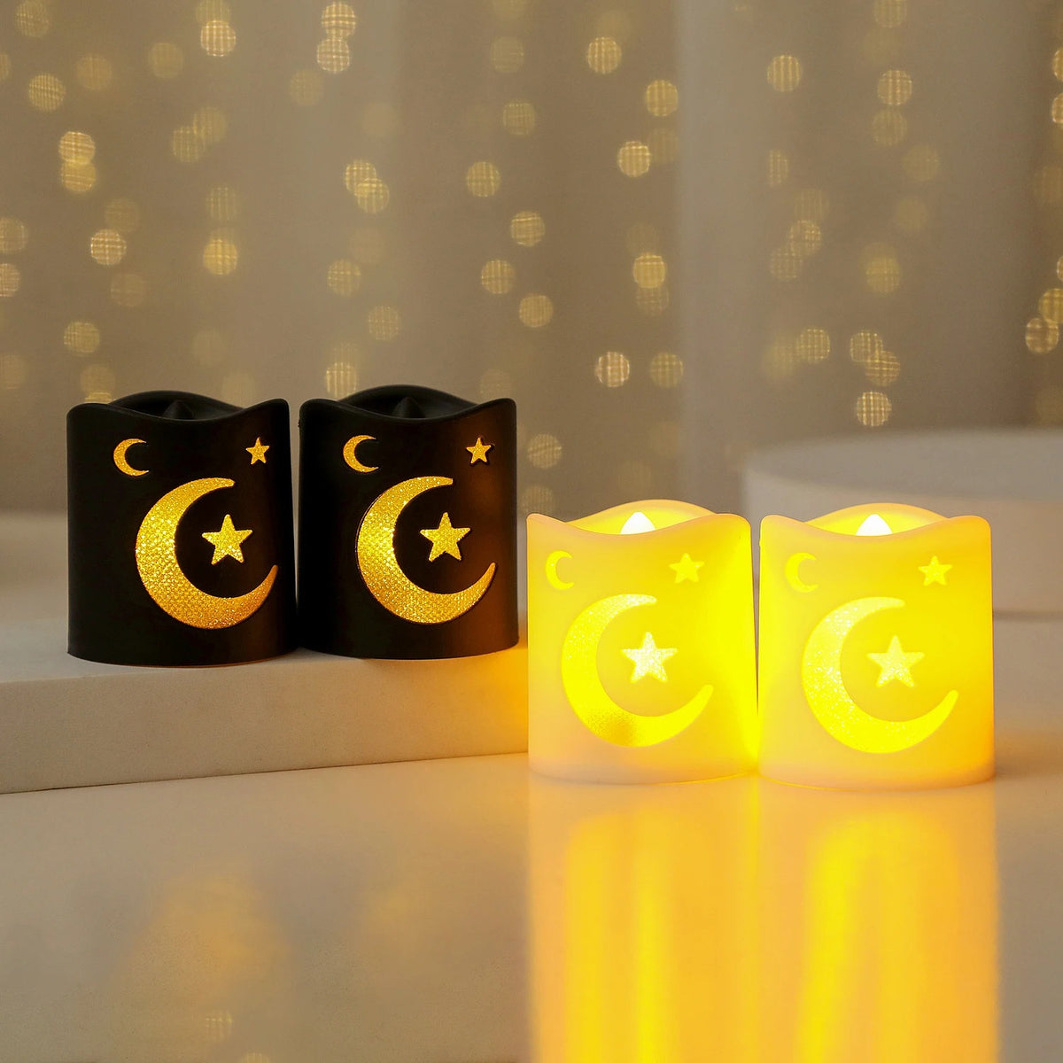 2026 Ramadan Decoration LED Lantern Light Eid Mubarak Star Moon Castle Lights Islamic Muslim Party Ornaments Eid Al-Fitr Gifts