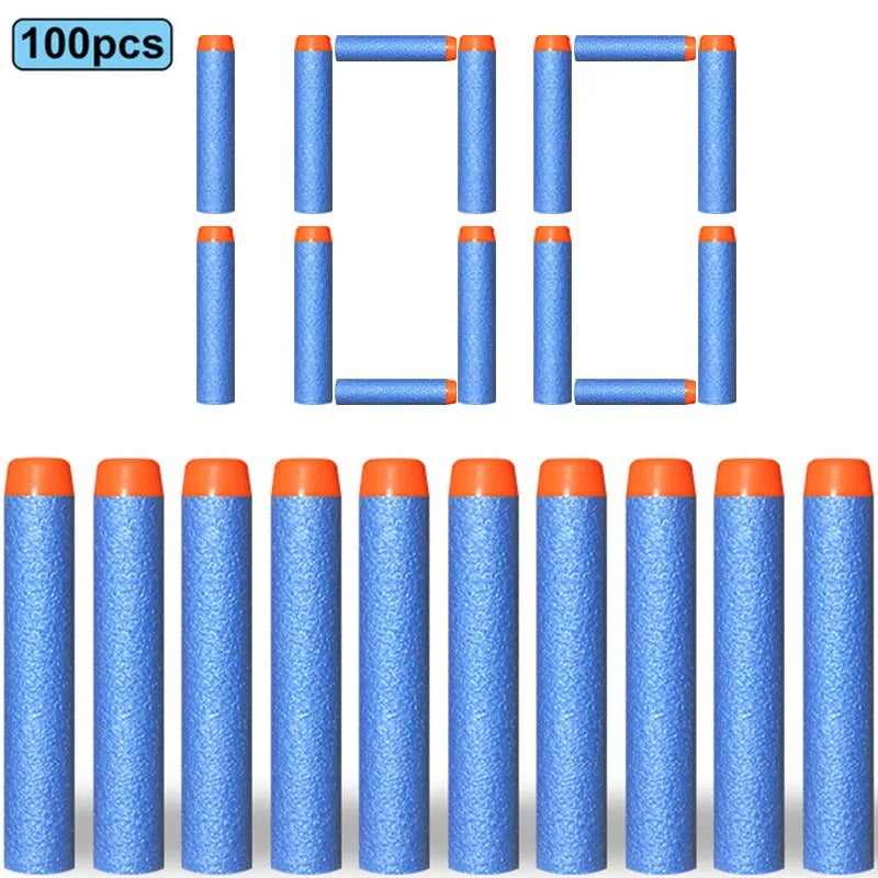 100/50pcs 7.2cm Refill Darts Bullets for Nerf N-Strike Elite Series Blasters Children Toy Gun Soft Bullet Foam Guns Accessories