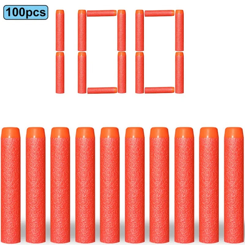 100/50pcs 7.2cm Refill Darts Bullets for Nerf N-Strike Elite Series Blasters Children Toy Gun Soft Bullet Foam Guns Accessories