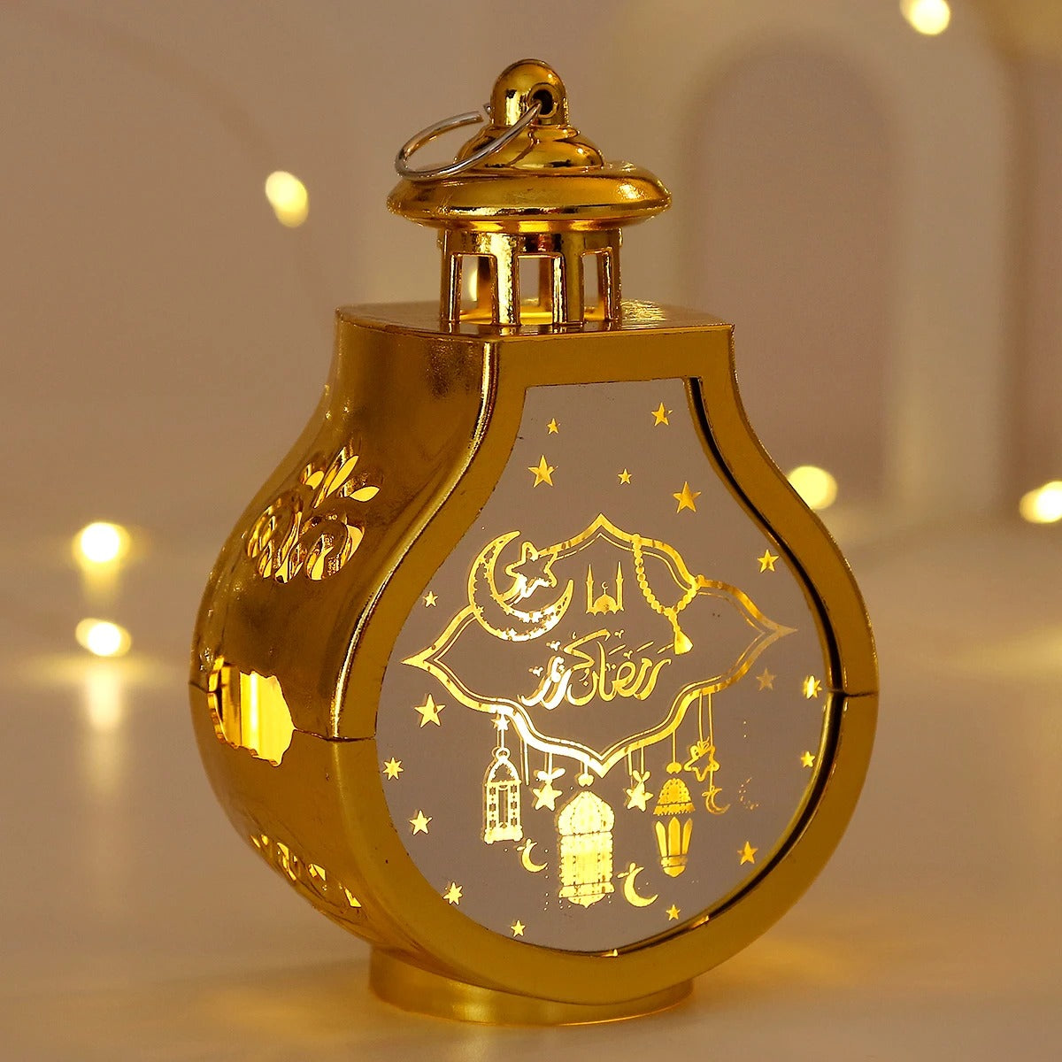 2026 Ramadan Decoration LED Lantern Light Eid Mubarak Star Moon Castle Lights Islamic Muslim Party Ornaments Eid Al-Fitr Gifts