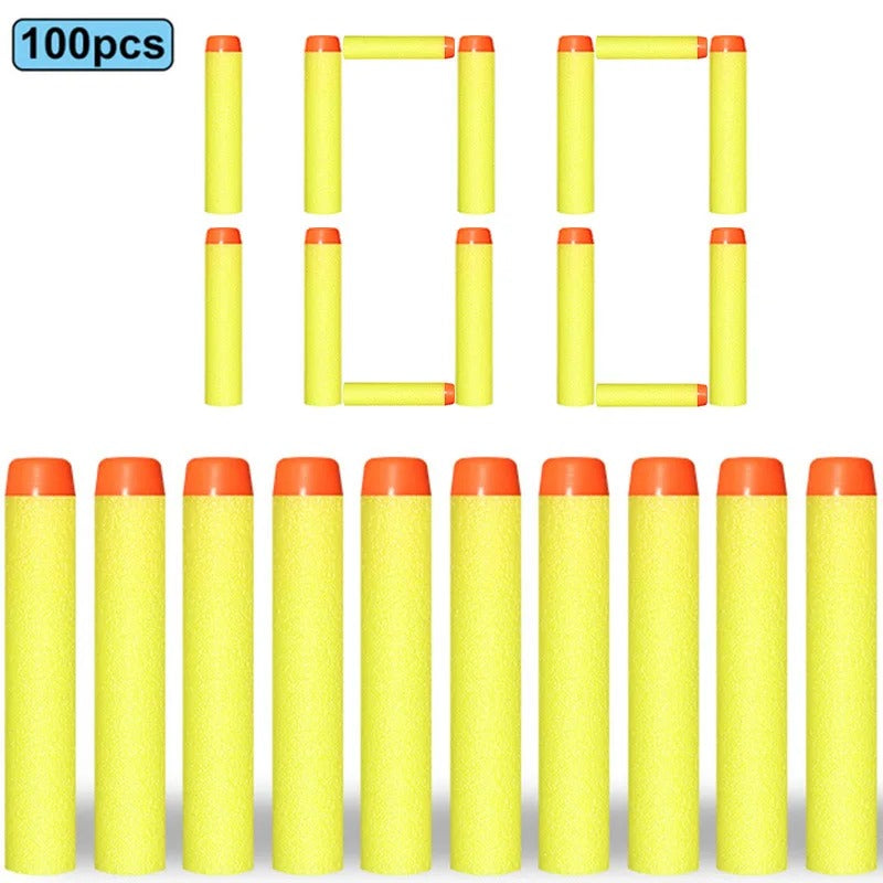 100/50pcs 7.2cm Refill Darts Bullets for Nerf N-Strike Elite Series Blasters Children Toy Gun Soft Bullet Foam Guns Accessories