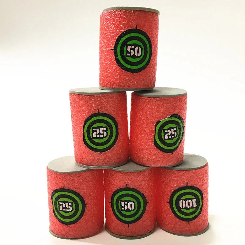 100/50pcs 7.2cm Refill Darts Bullets for Nerf N-Strike Elite Series Blasters Children Toy Gun Soft Bullet Foam Guns Accessories