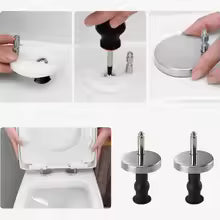 2pcs Toilet Lid Top Fixing Hinge Stainless Steel Universal Toilet Seat Hinge Soft Release Quick Release Replacement Parts