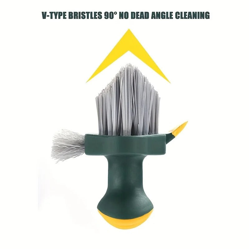 4 in 1 Brush Squeegee for Gap Groove Cleaning Tool Glass Scraper Kitchen Bathroom Floor Tire Cleaner Brushes Home Cleaning Brush