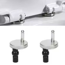 2pcs Toilet Lid Top Fixing Hinge Stainless Steel Universal Toilet Seat Hinge Soft Release Quick Release Replacement Parts