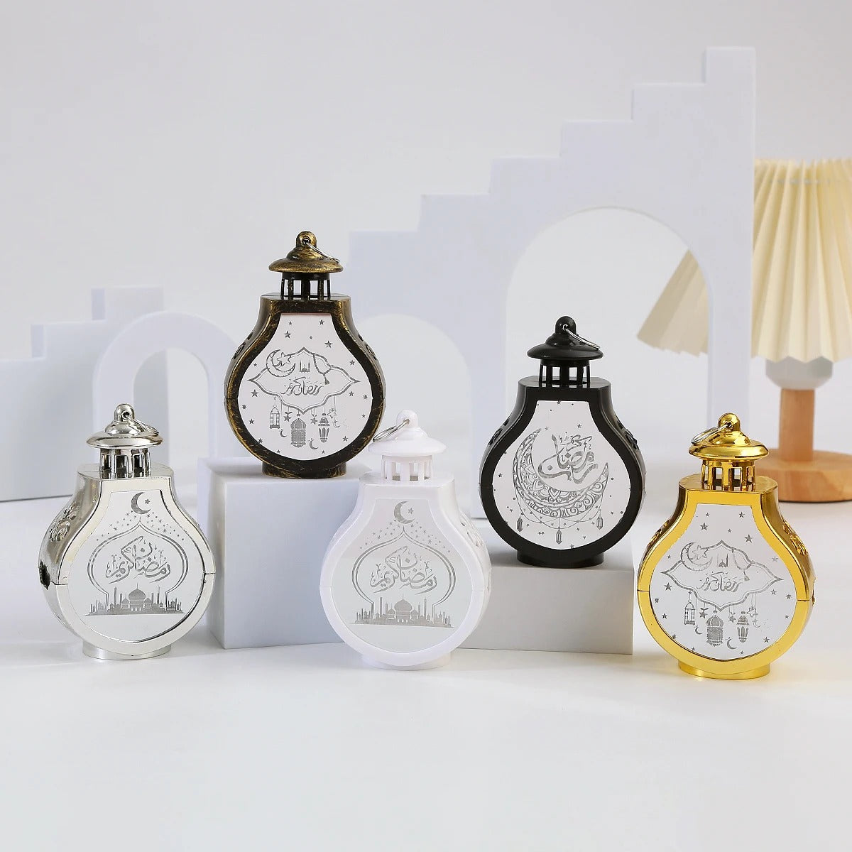 2026 Ramadan Decoration LED Lantern Light Eid Mubarak Star Moon Castle Lights Islamic Muslim Party Ornaments Eid Al-Fitr Gifts