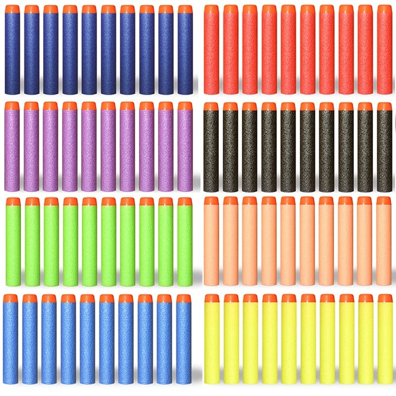 100/50pcs 7.2cm Refill Darts Bullets for Nerf N-Strike Elite Series Blasters Children Toy Gun Soft Bullet Foam Guns Accessories