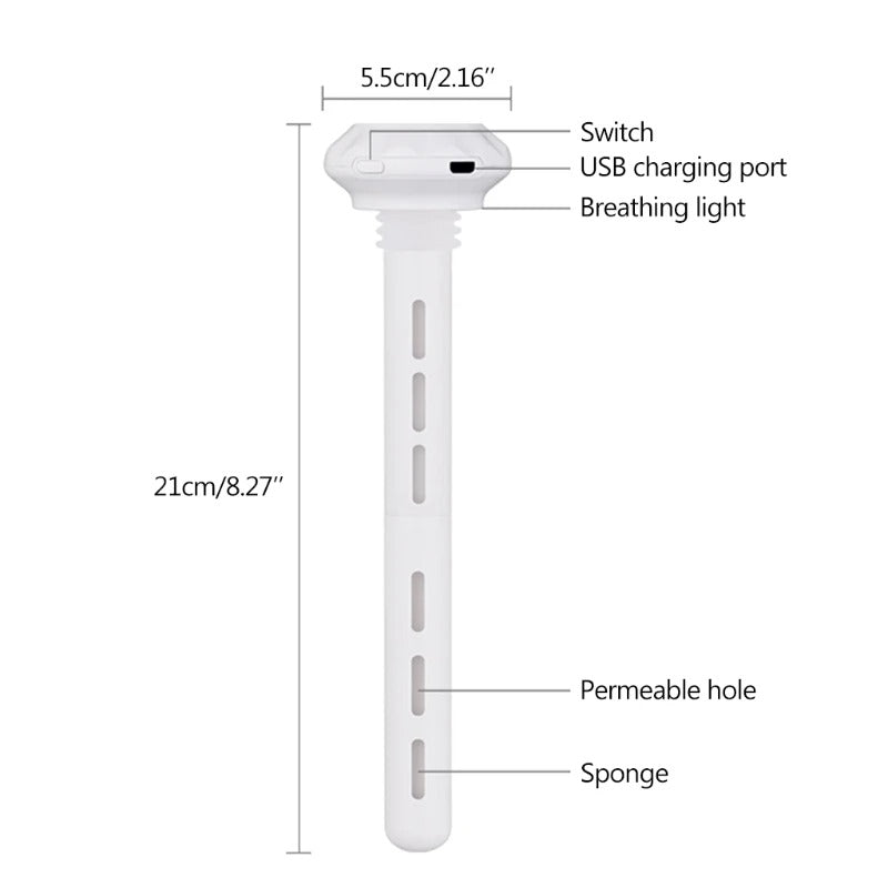 Portable Cool Car USB Humidifier with Container Humidifier with Adjustable Length Quiet for Home Office Travel Dropshipping