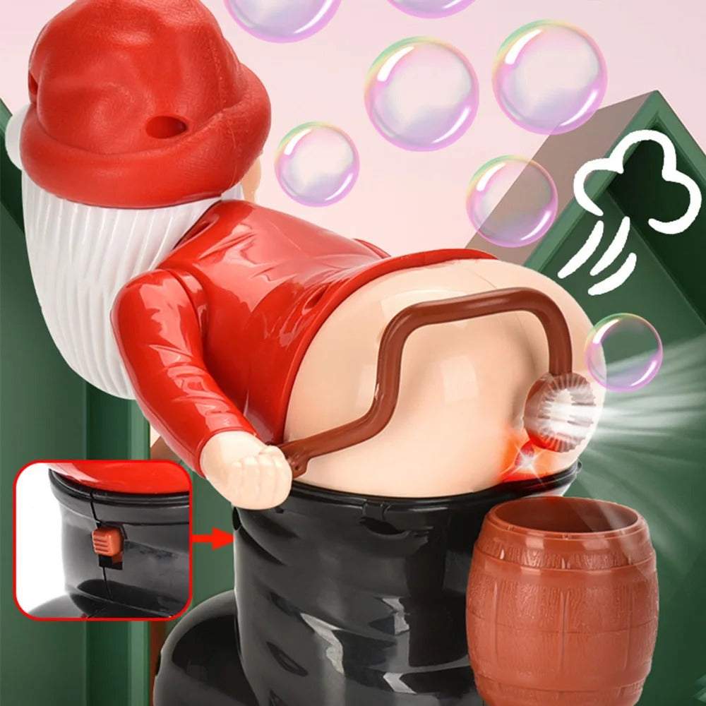 Christmas Funny Bubble Maker with Music & Light Colorful Bubbles Blower Novelty Xmas Gift for Boys Girls(No Bubble Solution)