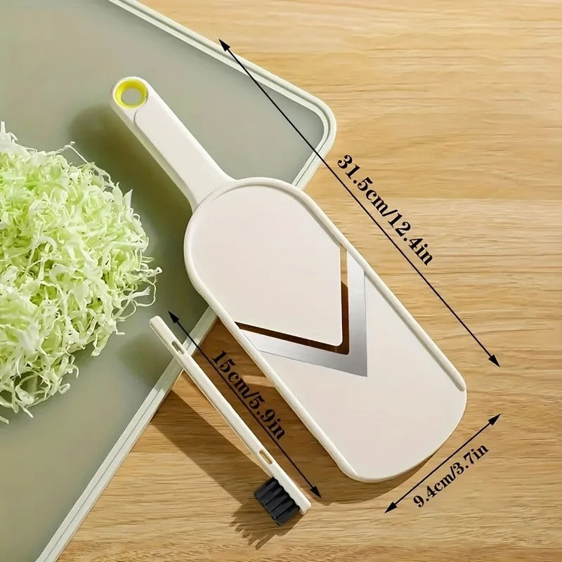 Ultra-Fine Vegetable Slicer & Shredder for Salad, Cabbage, Carrot - Multi-Purpose Kitchen Gadget, Food Chopper for Home & Dining