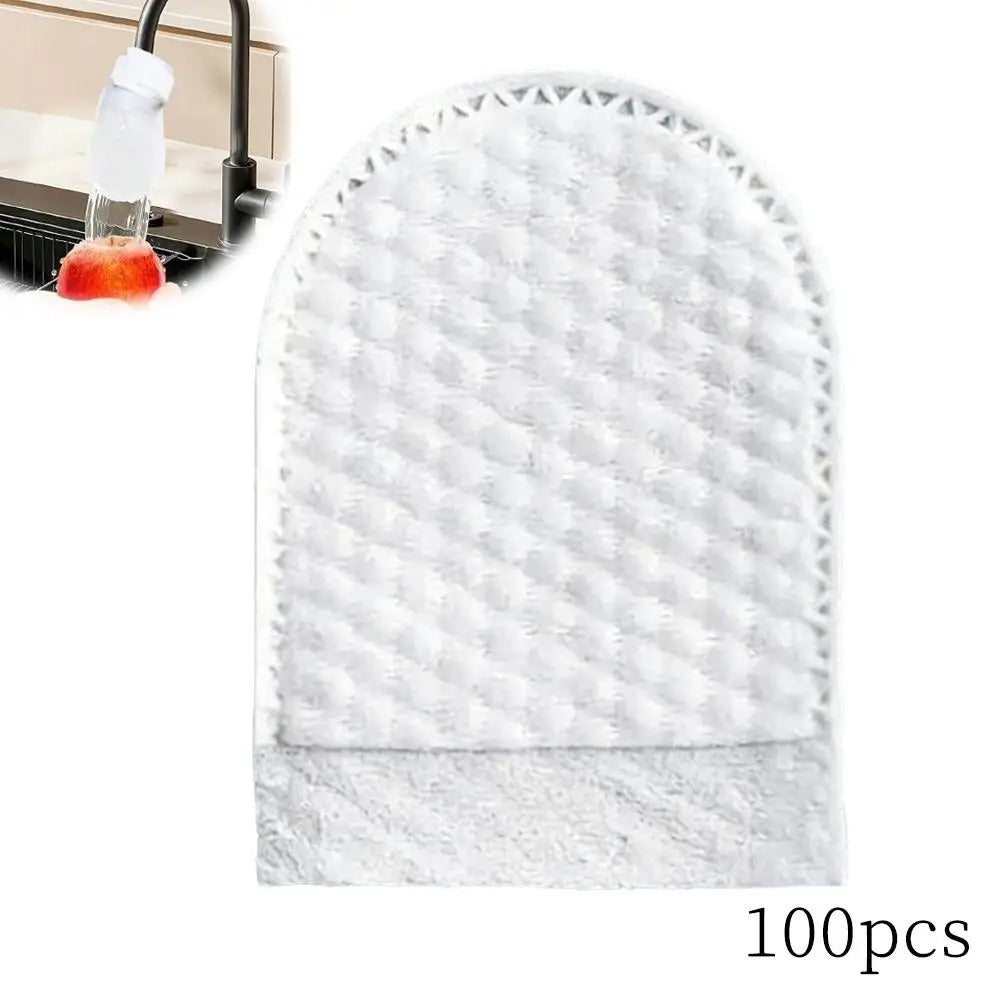 50-1000 PCs Faucet Filter Cotton,Anti-splash Removes Sand Filters With T-strap ,Water Purification Socks For Tap Water Rust Removal