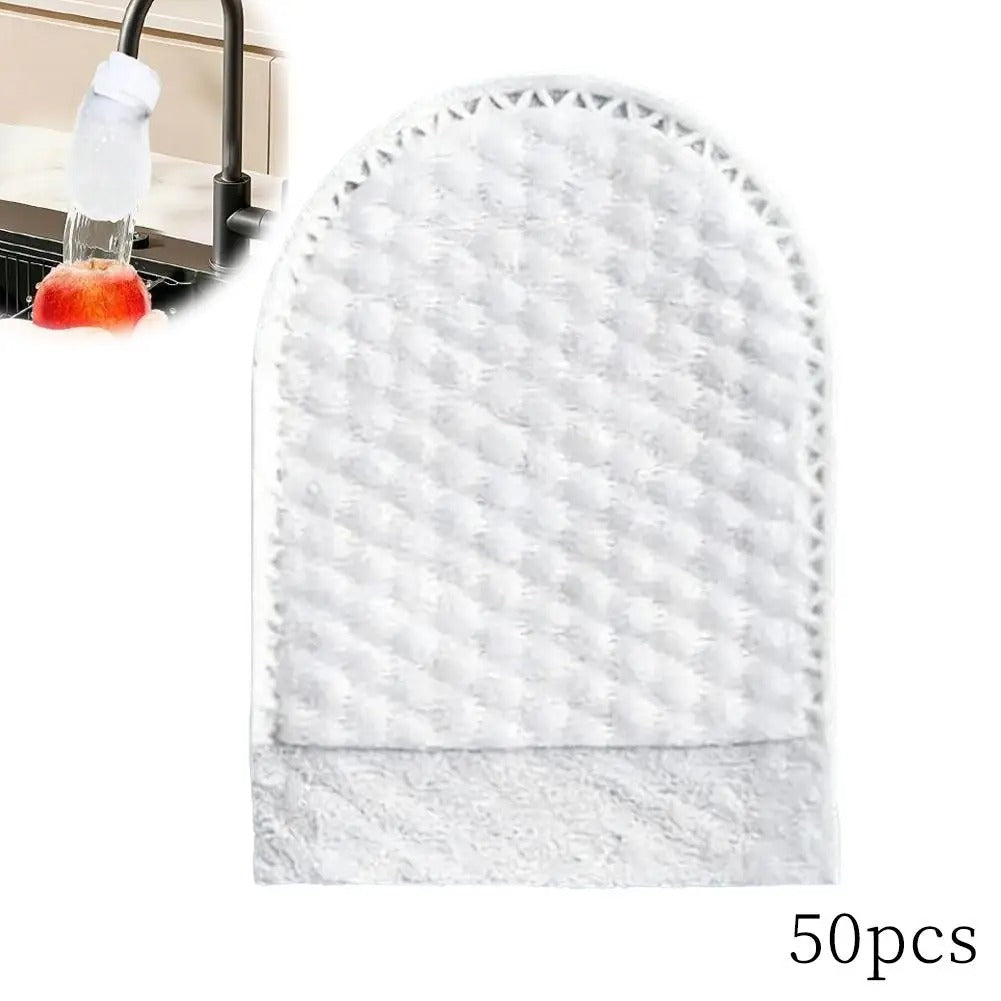 50-1000 PCs Faucet Filter Cotton,Anti-splash Removes Sand Filters With T-strap ,Water Purification Socks For Tap Water Rust Removal