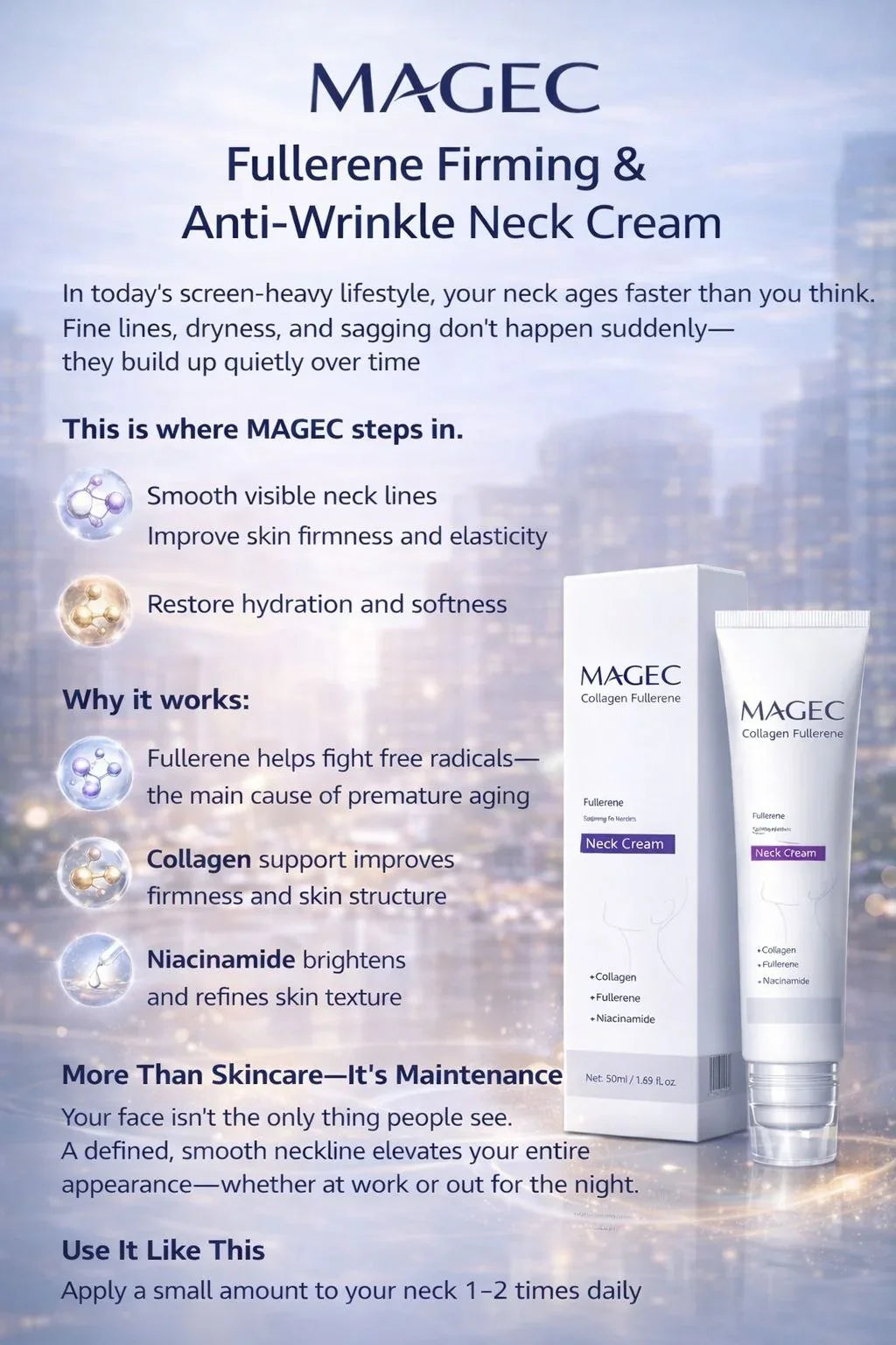 MAGEC Collagen Fullerene neck cream